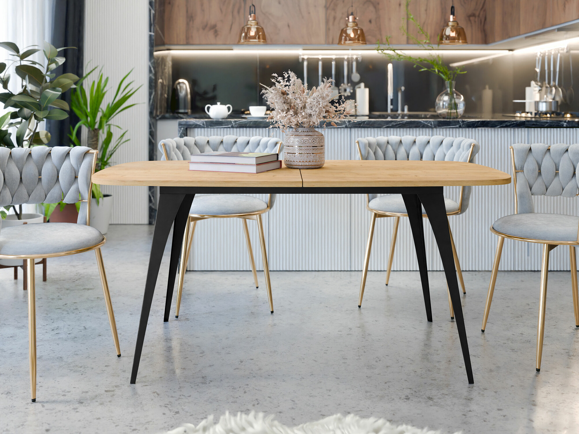 Tisch Oswego 131 (Craft goldene Eichenholzoptik)