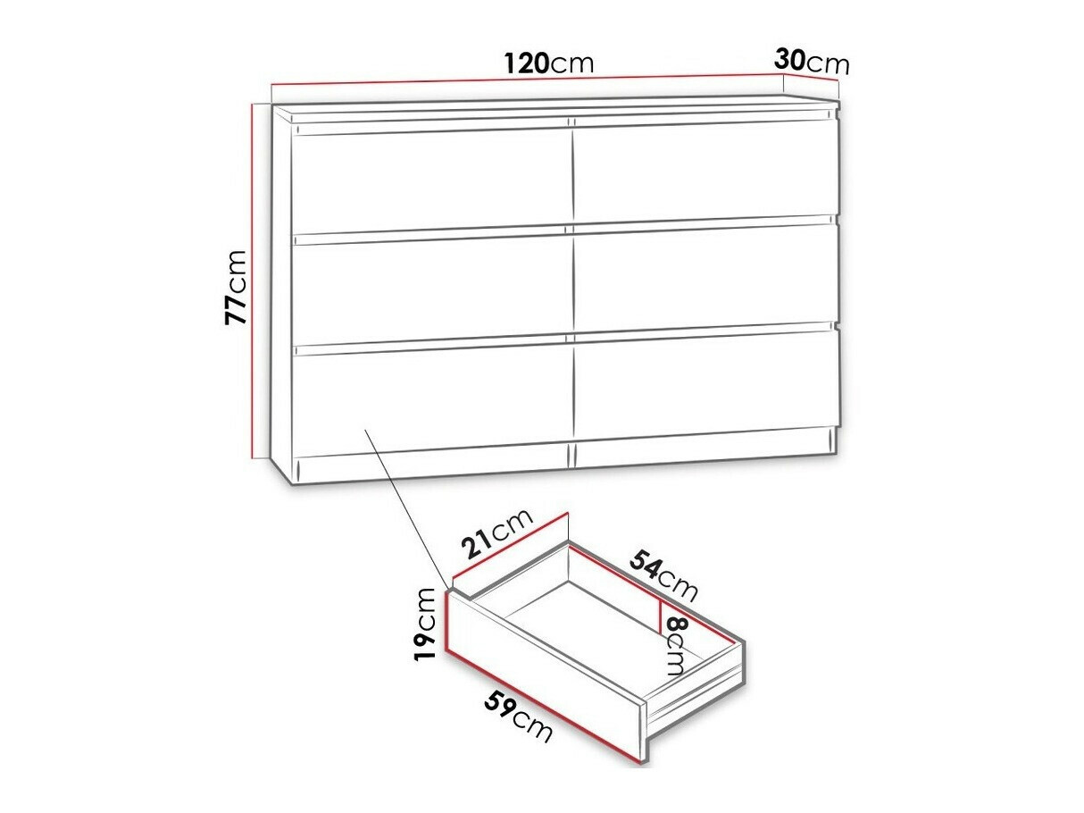 Kommoden Comfivo Structor V (Weiss)