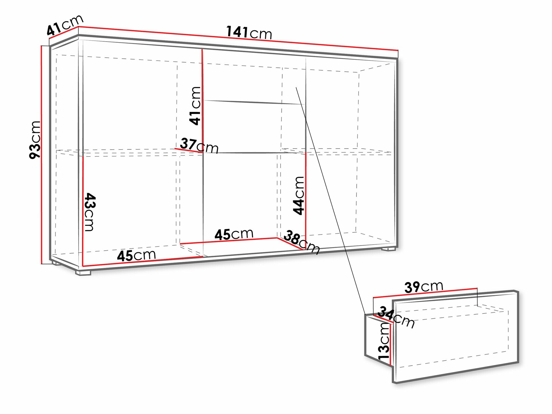 Kommoden Comfivo Tutela (Weiss)