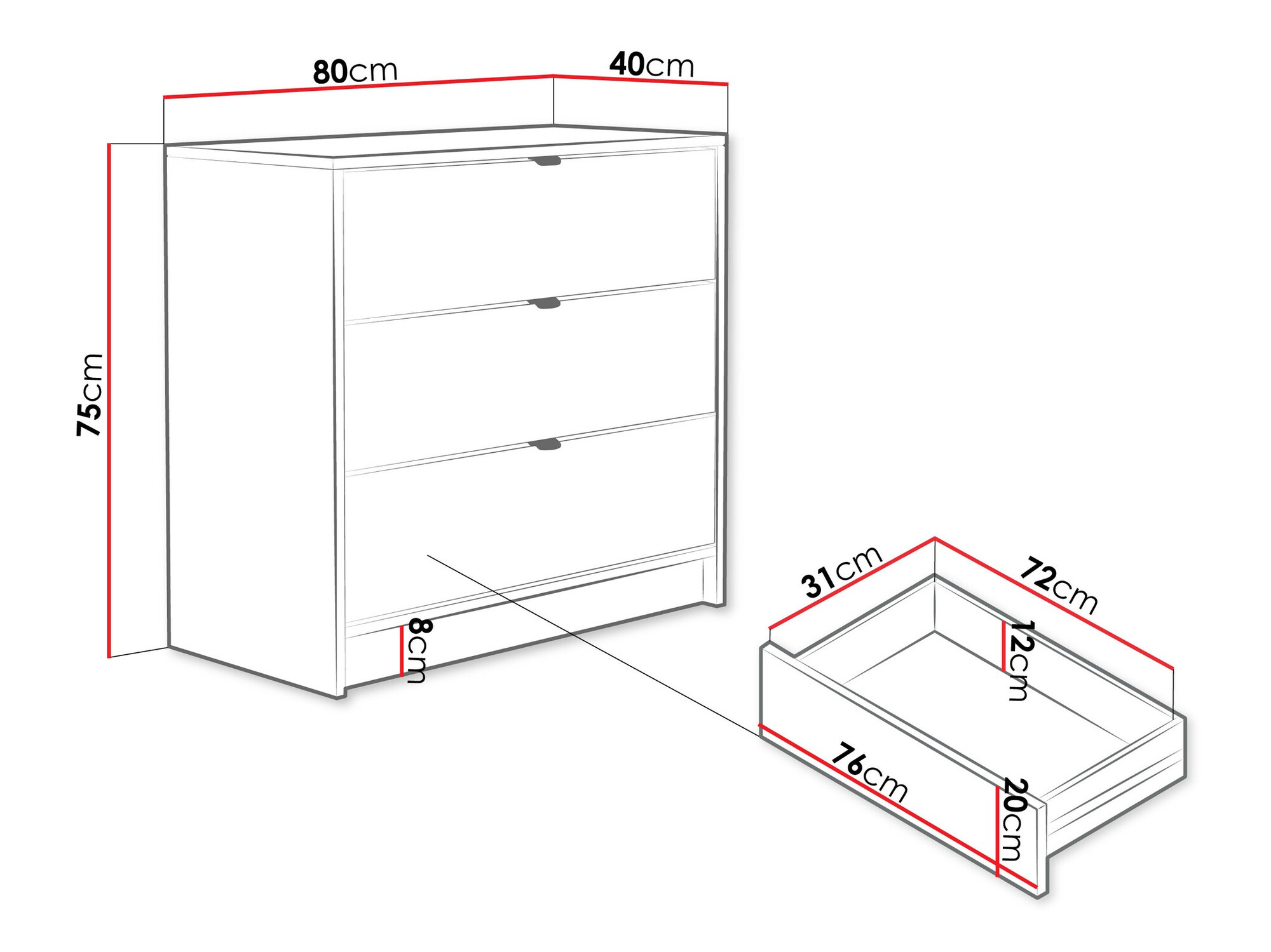 Kommoden Comfivo Papilio I (Beige)