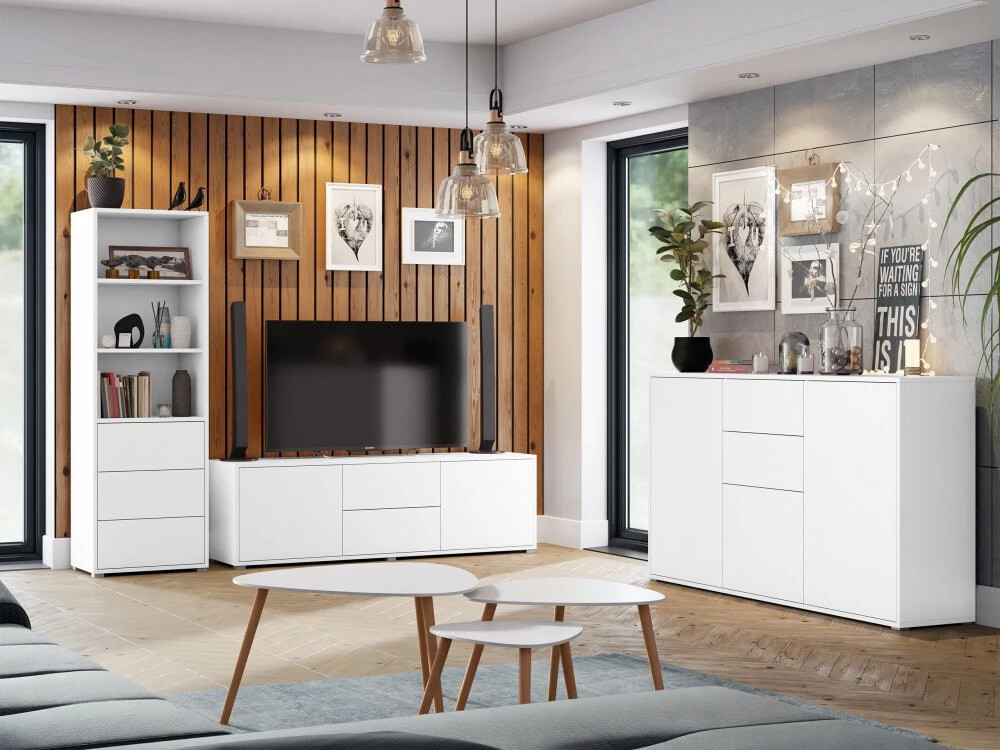 TV-Möbel Comfivo Tutela (Weiss)