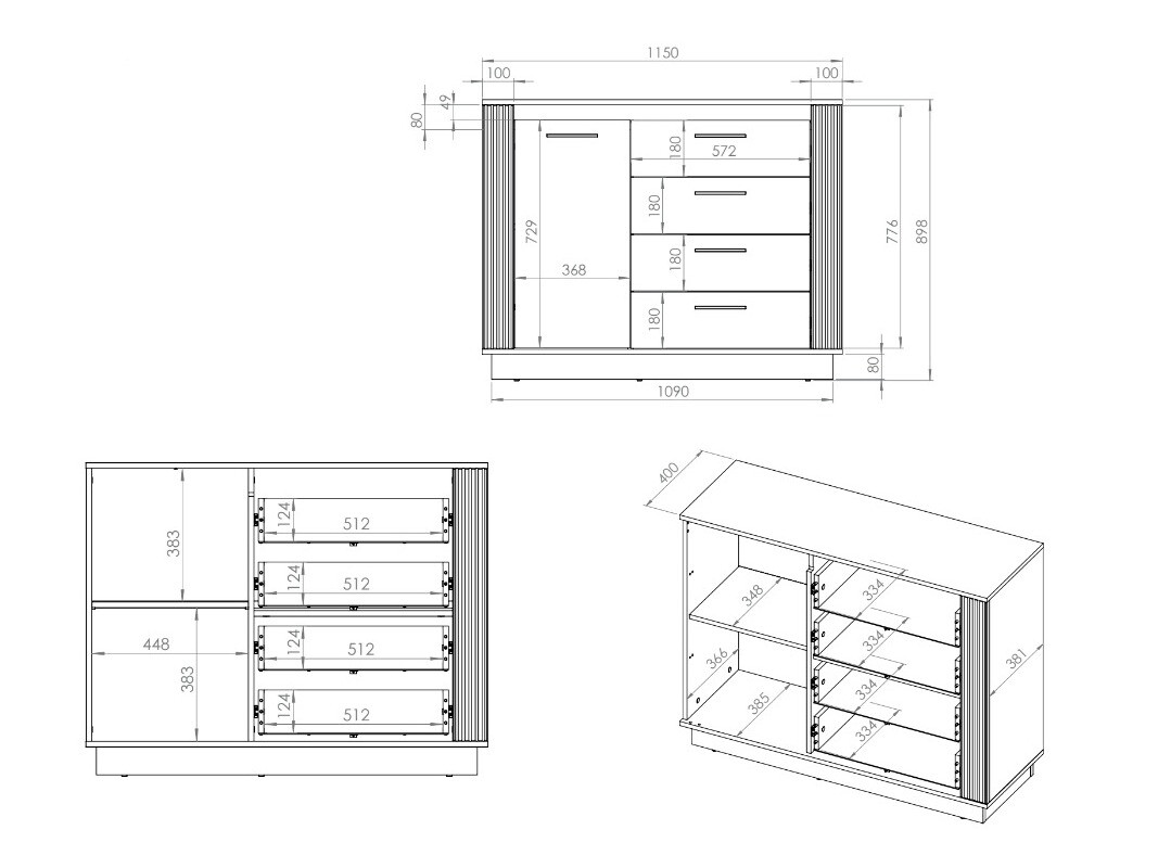 Kommode Livluo 103