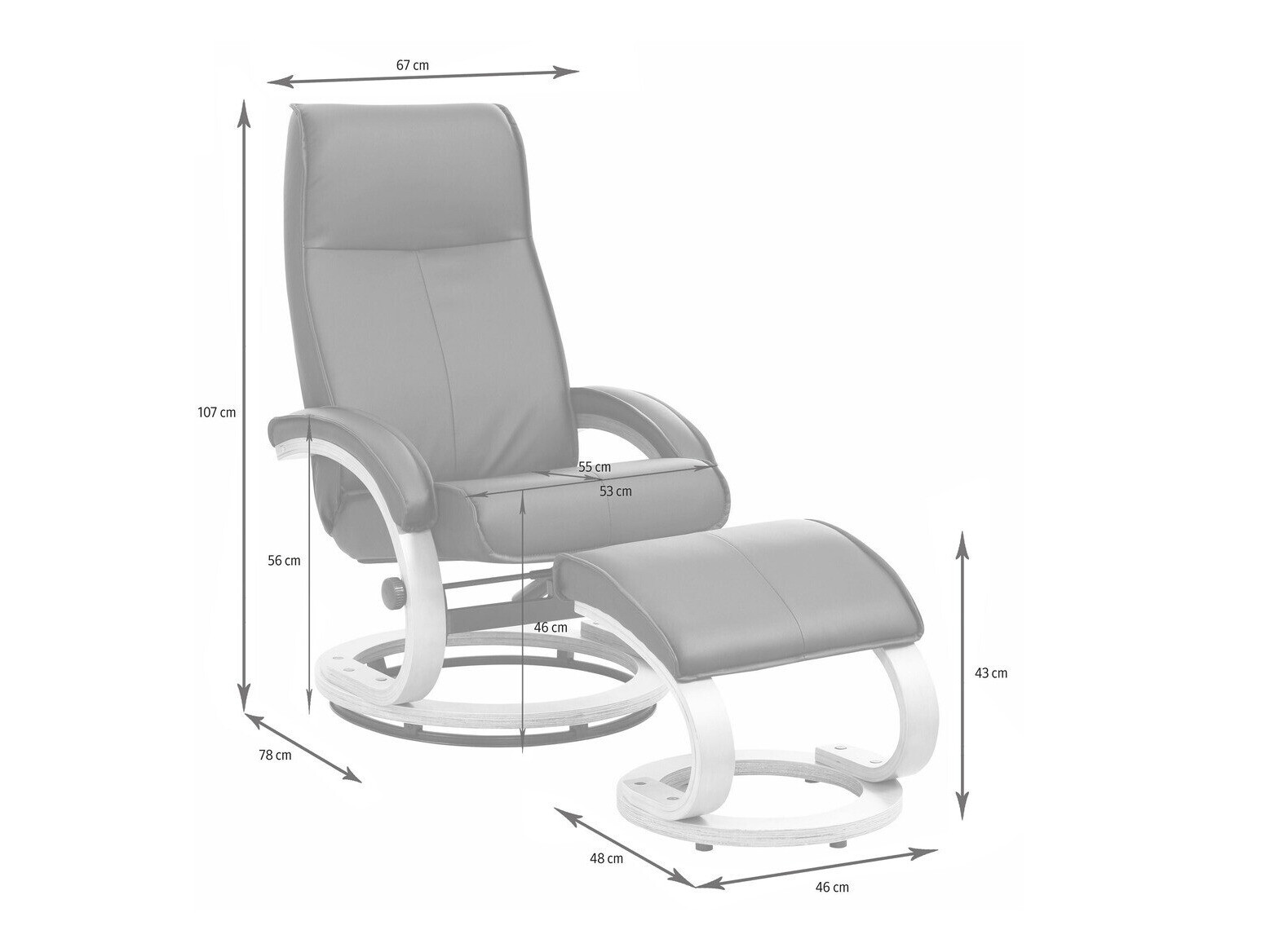 Sessel Denton 196 (Braun + Cremefarben)