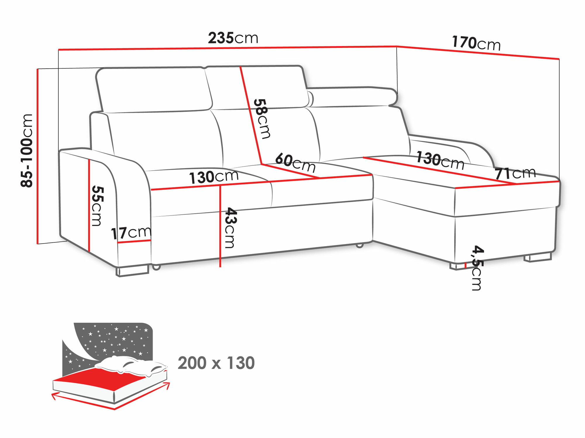 Ecksofa Ovos (Crown 2)