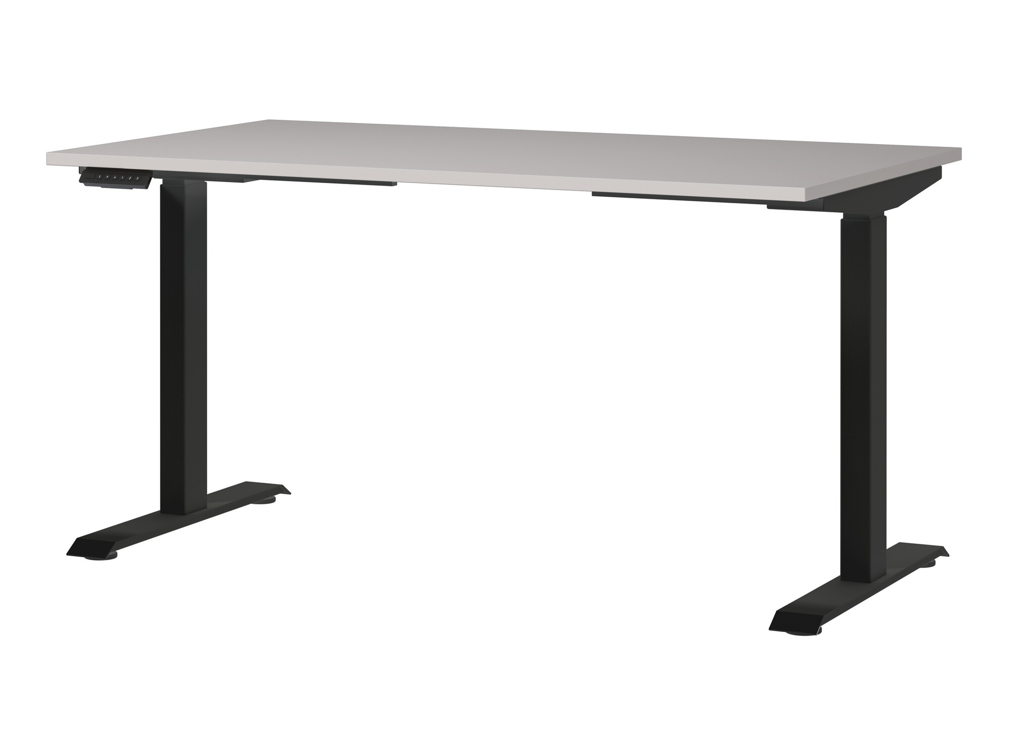 Höhenverstellbarer Schreibtisch Sacramento 415 (Cahmere + Schwarz)