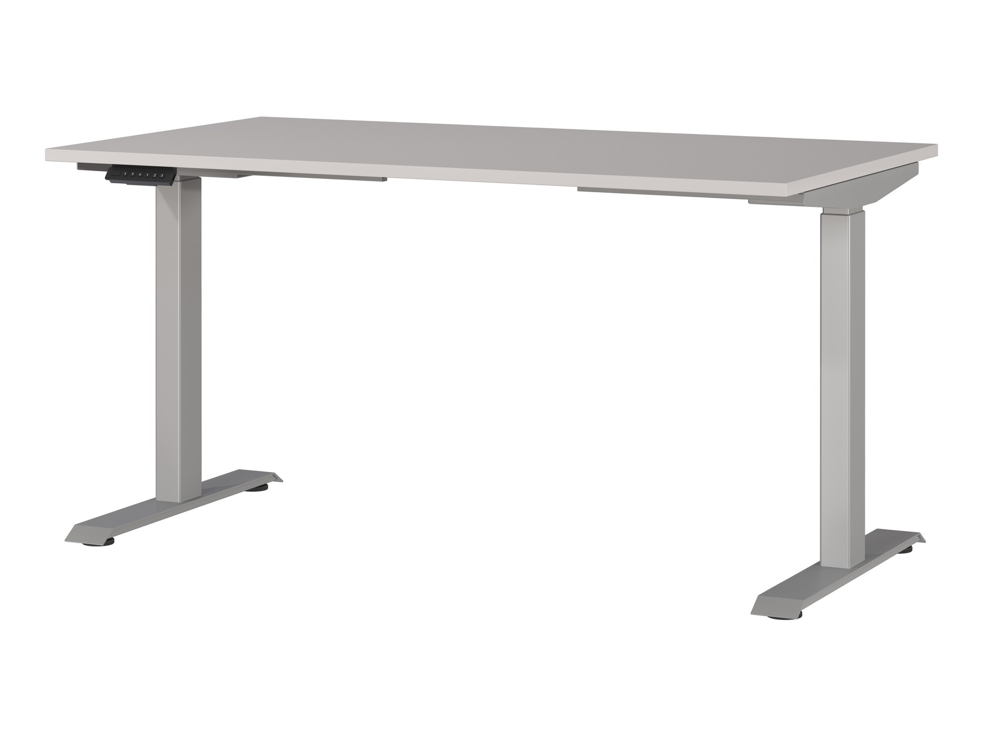 Höhenverstellbarer Schreibtisch Sacramento 415 (Kaschmir + Silber)