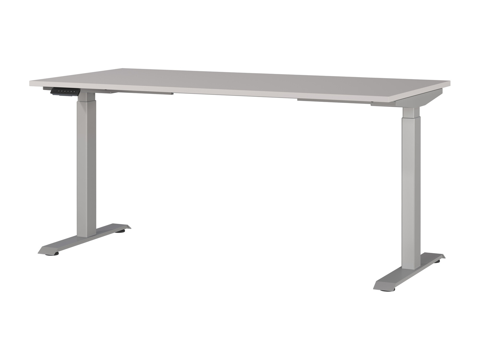 Höhenverstellbarer Schreibtisch Sacramento 416 (Kaschmir + Silber)