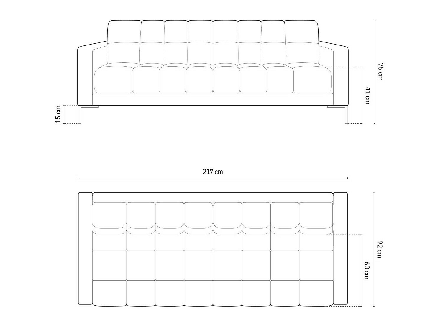 Sofa Lormelo 102 (Bluvel 89)