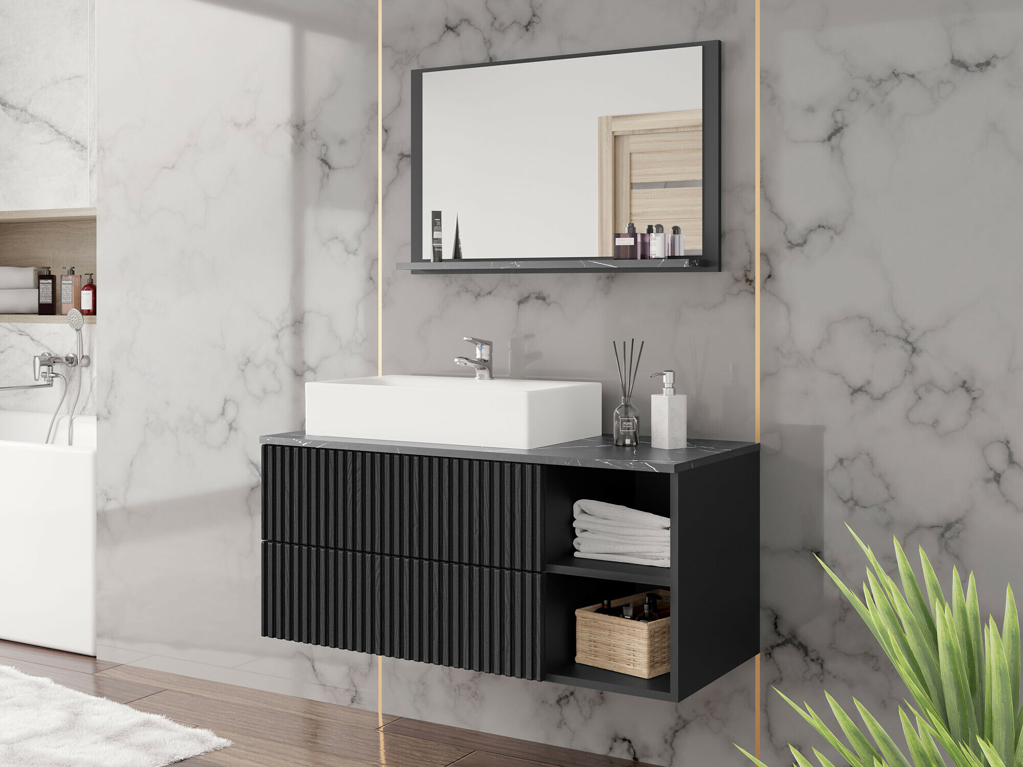 Badezimmer-Set Nauta