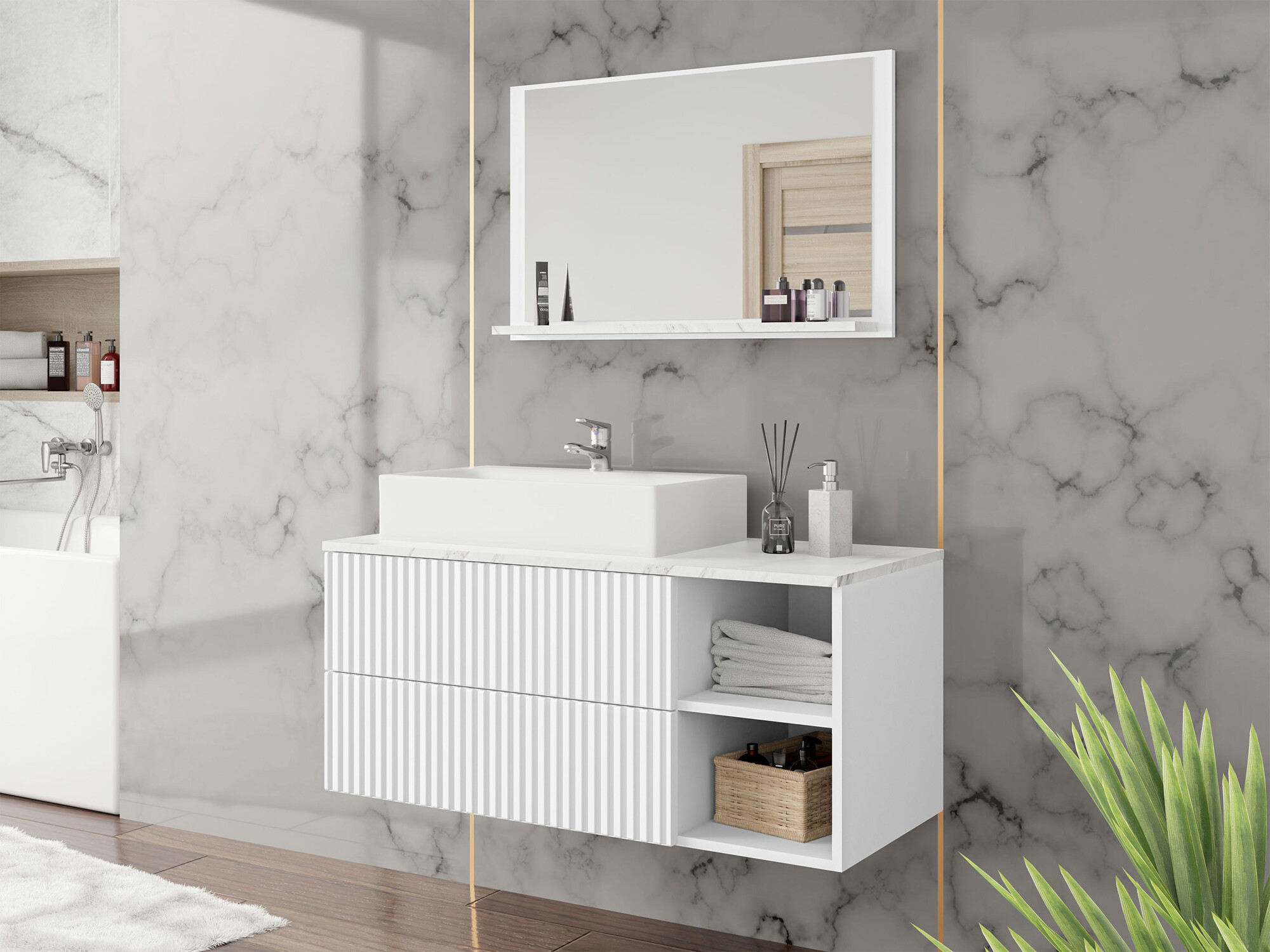Badezimmer-Set Nauta