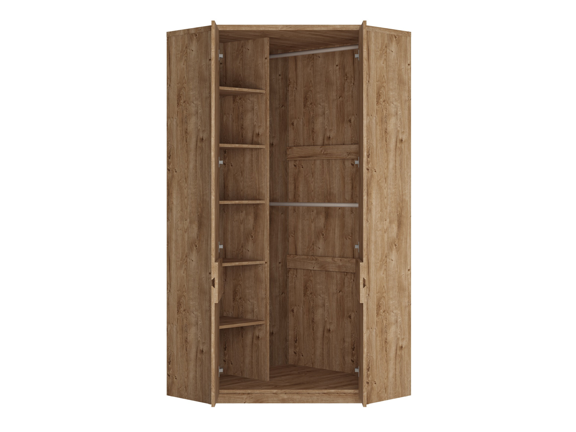 Eckkleiderschrank Merfere 101 (Eichenholzoptik)