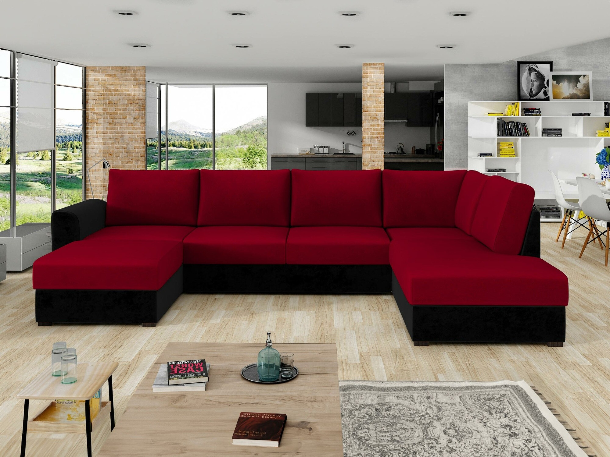 Ecksofa Comfivo Flumen (Magic Velvet 2219 + Venus Velvet 2926)