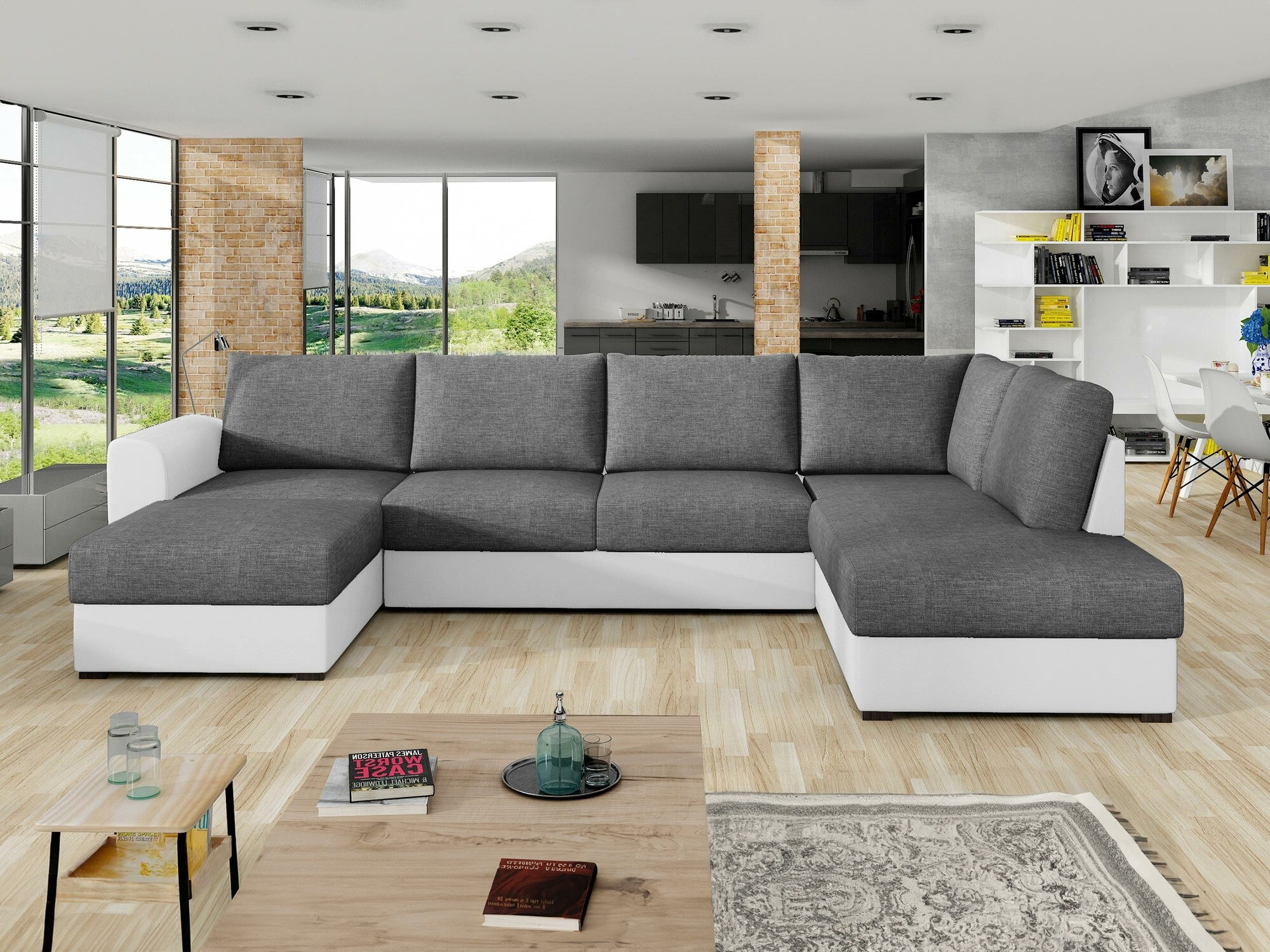 Ecksofa Comfivo Flumen (Soft 017 + Lux 06)