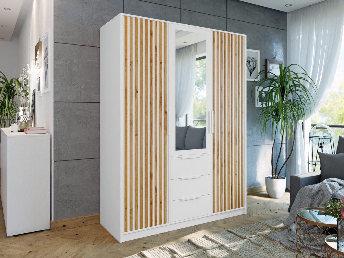 Kleiderschrank Collis IV (Weiss)