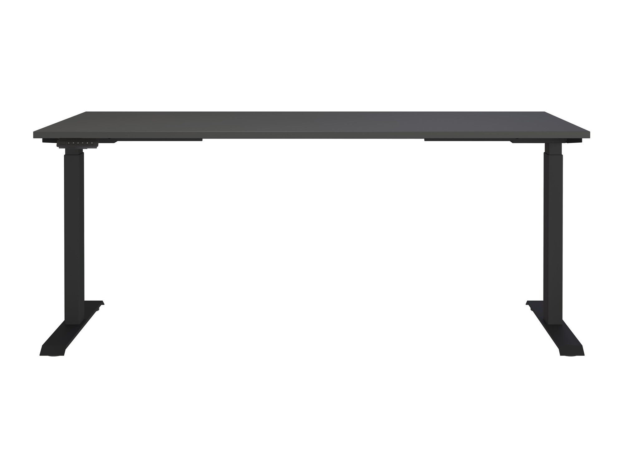 Höhenverstellbarer Schreibtisch Vesbeno 107 (Graphit + Schwarz)