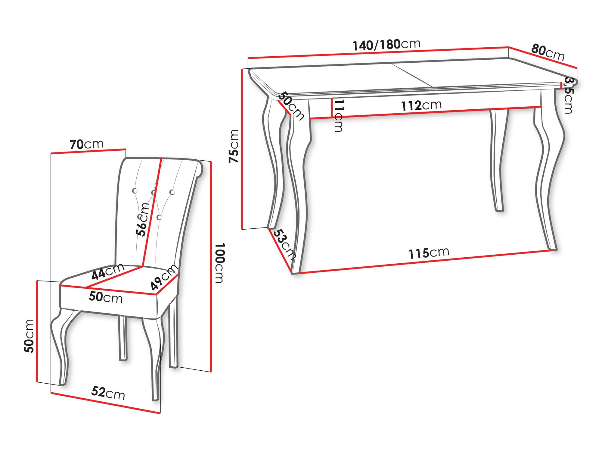 Essgruppe Comfivo Gallina II (Paros 05)