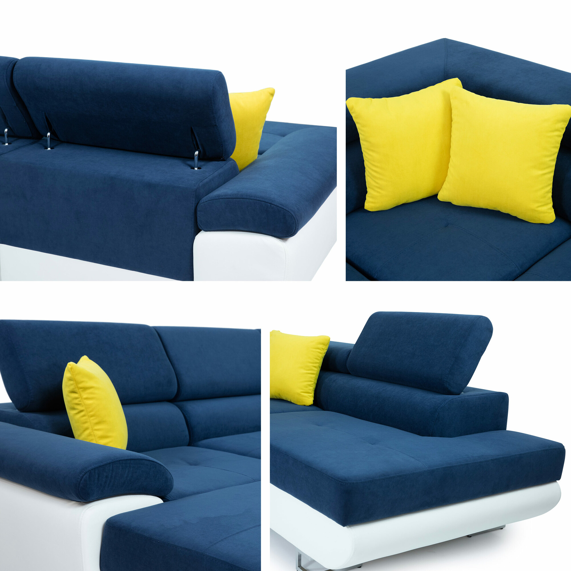 Ecksofa Comfivo Ruta IV (Uttario Velvet 2979 + Senegal 825)