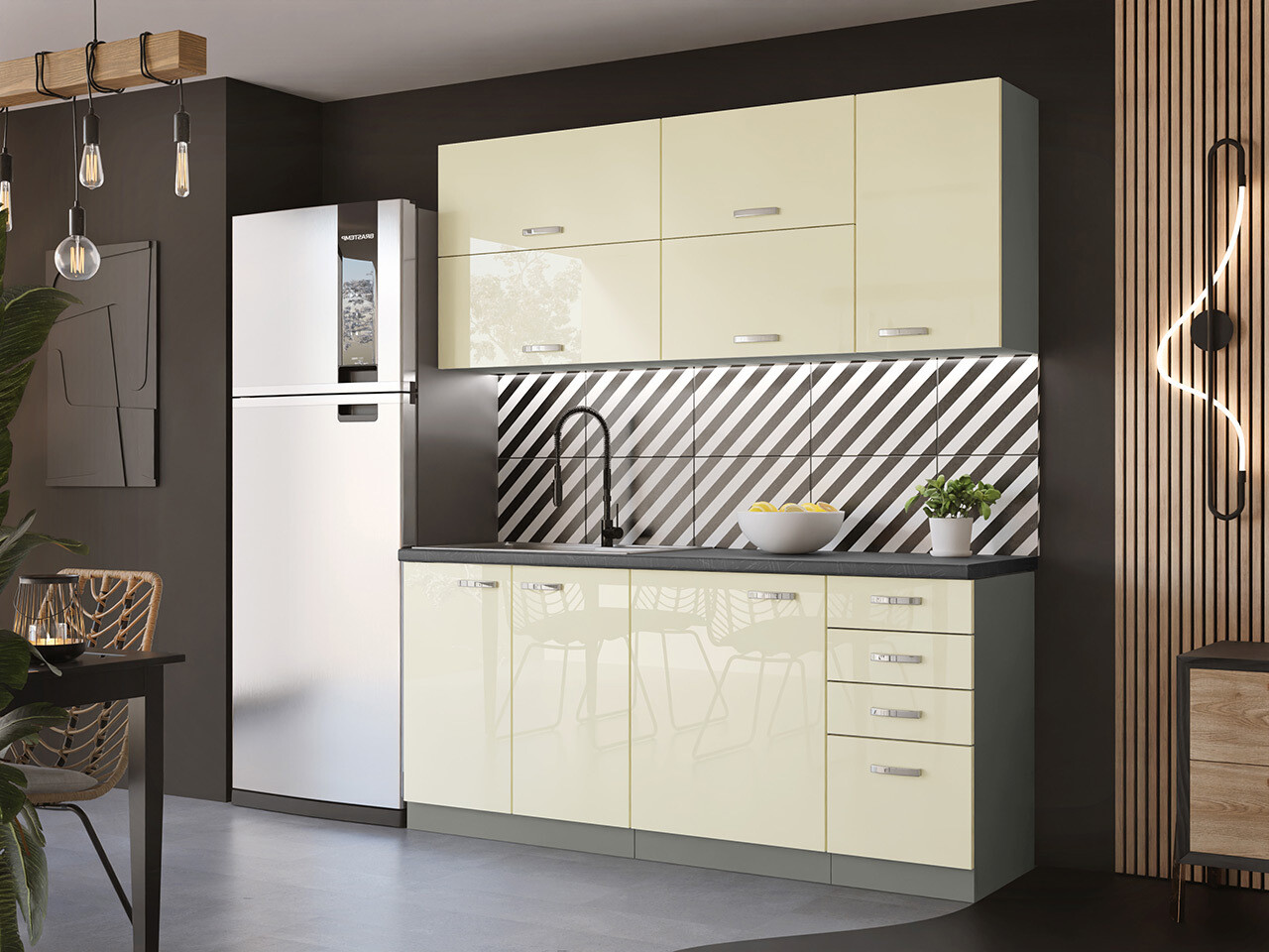Modularer Schrank mit Türen Multi Cream 121