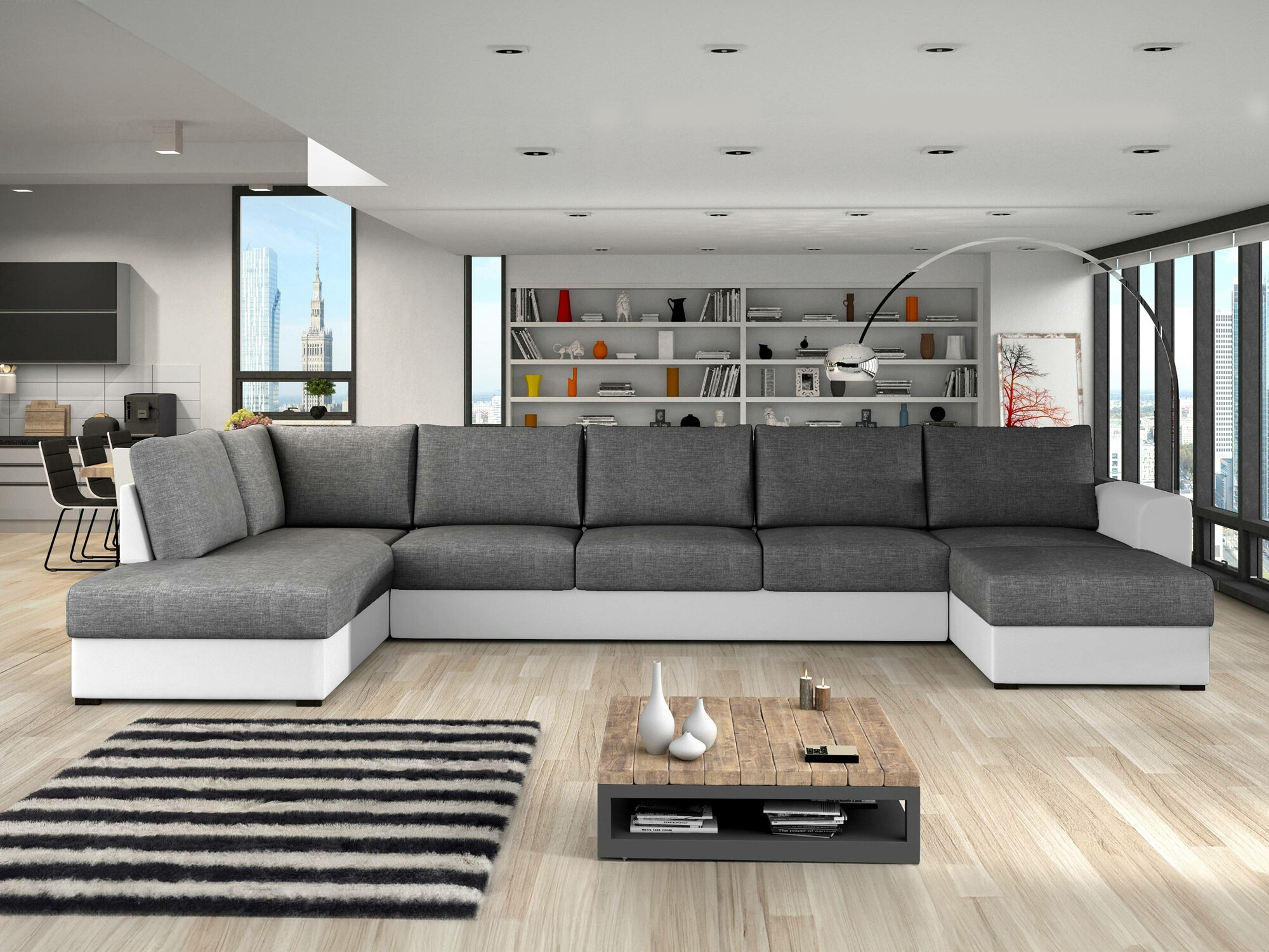 Ecksofa Comfivo Flumen I (Soft 017 + Lux 06)