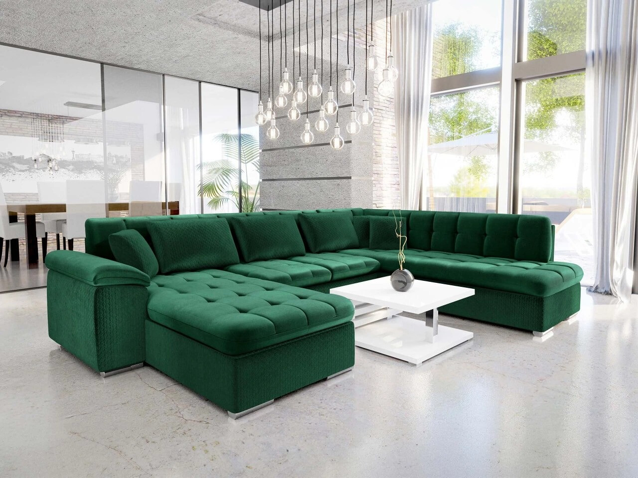 Ecksofa Comfivo Gemma V (Magic Velvet 2225-151 + Venus Velvet 2941)