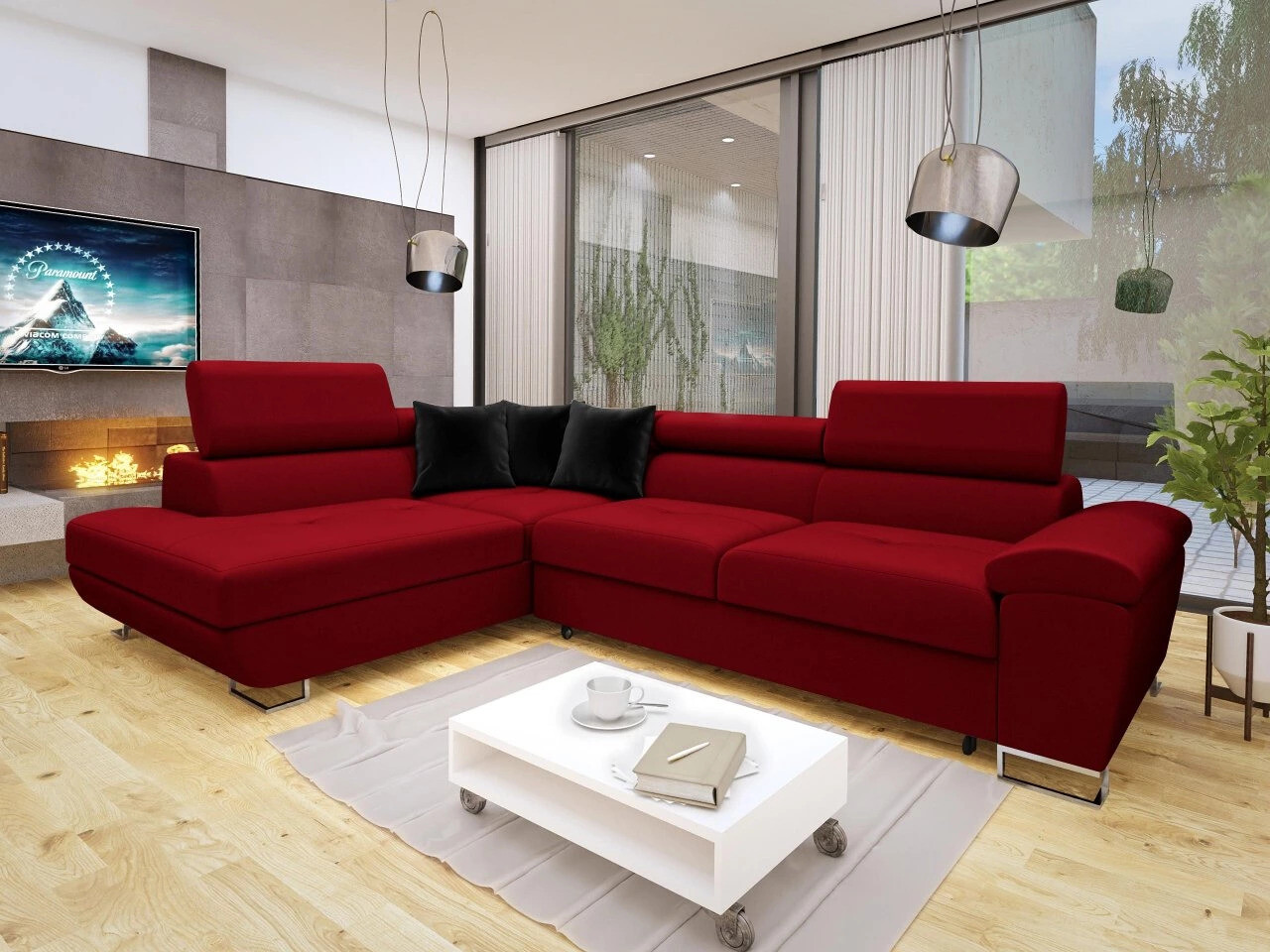 Ecksofa Comfivo Ruta II (Venus Velvet 2926 + Magic Velvet 2219)
