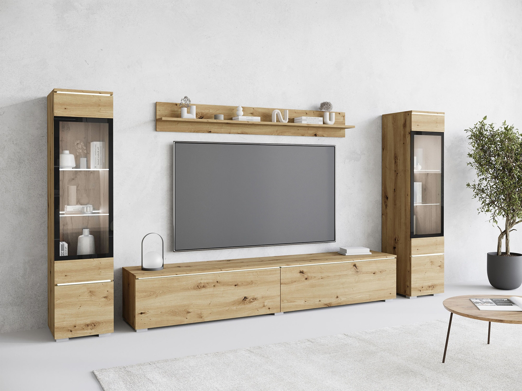 Wohnzimmer-Sets Sarasota 126 (Artisan Eichenholzoptik)
