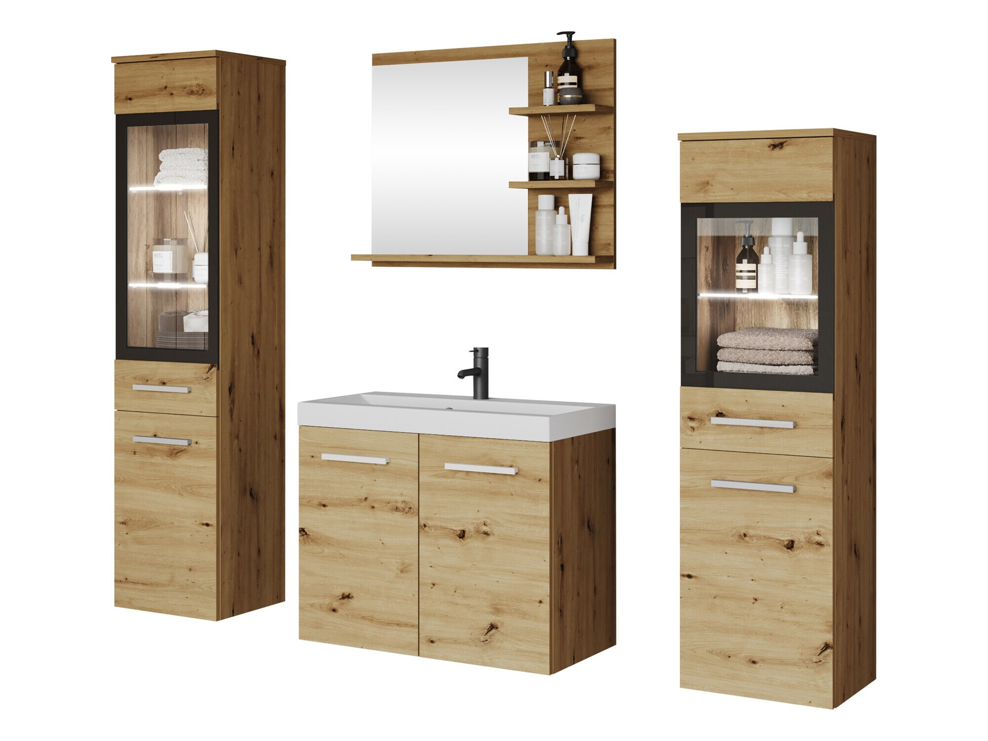 Badezimmer-Set Scientia IV (Artisan-Eiche)