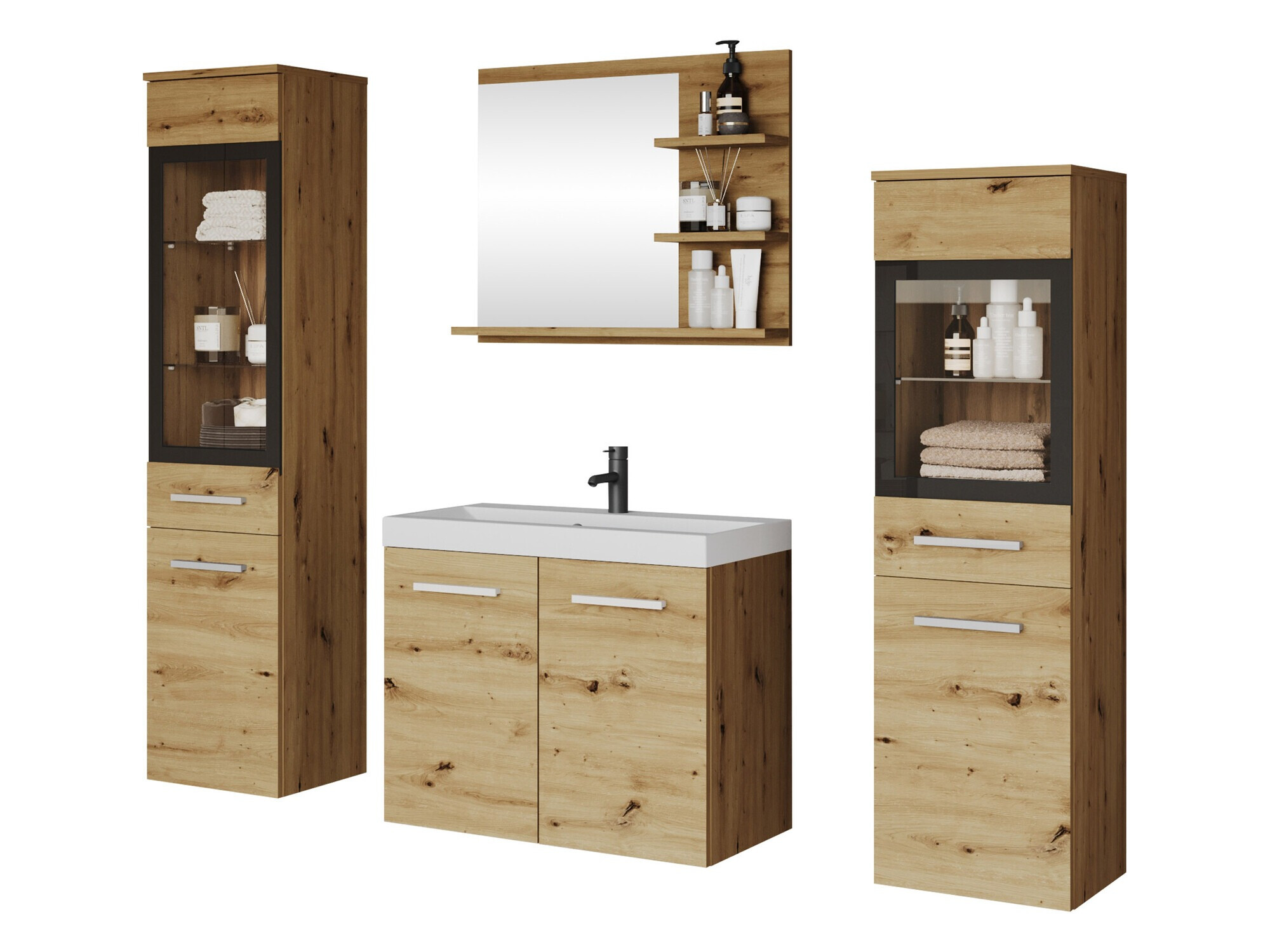 Badezimmer-Set Scientia IV (Artisan Eichenholzoptik)
