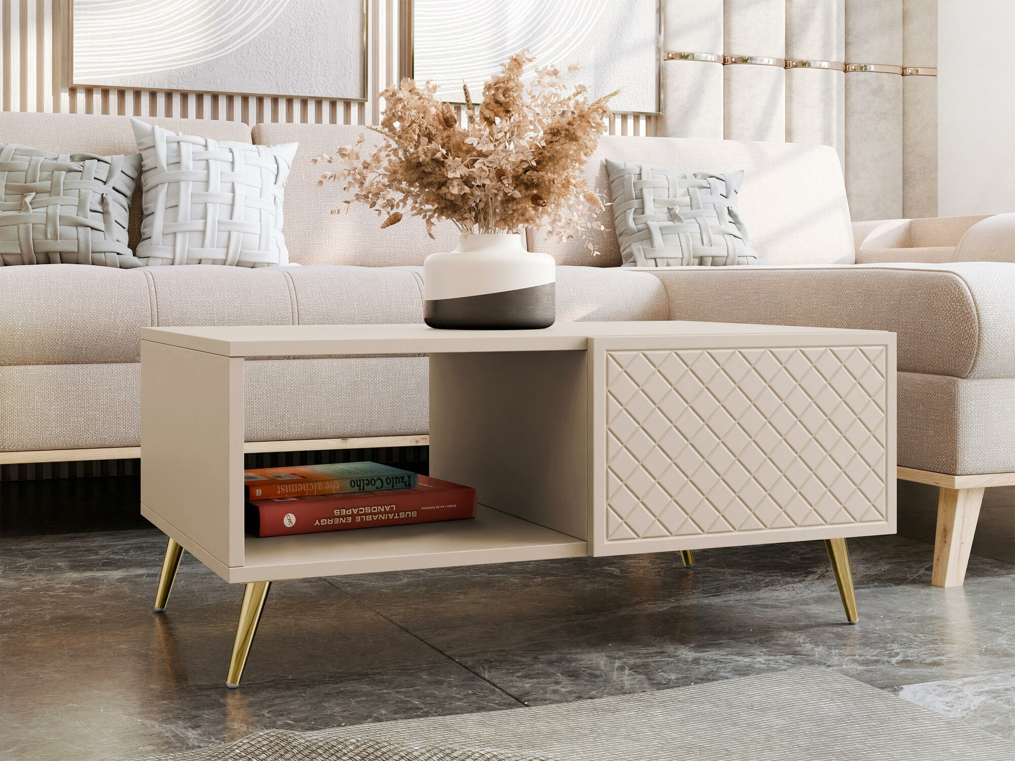 Couchtisch Comfivo Nuromo 103 (Beige)