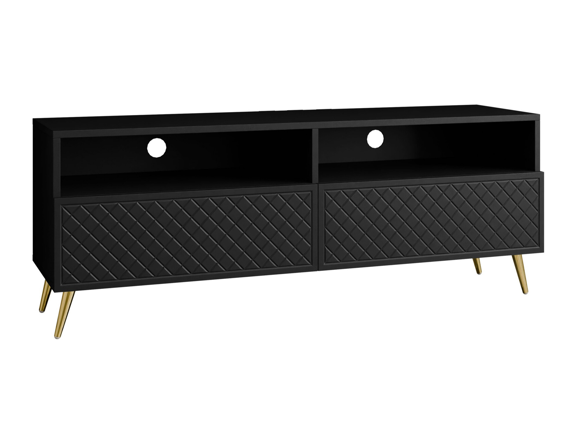TV-Möbel Comfivo Nuromo 112 (Schwarz)