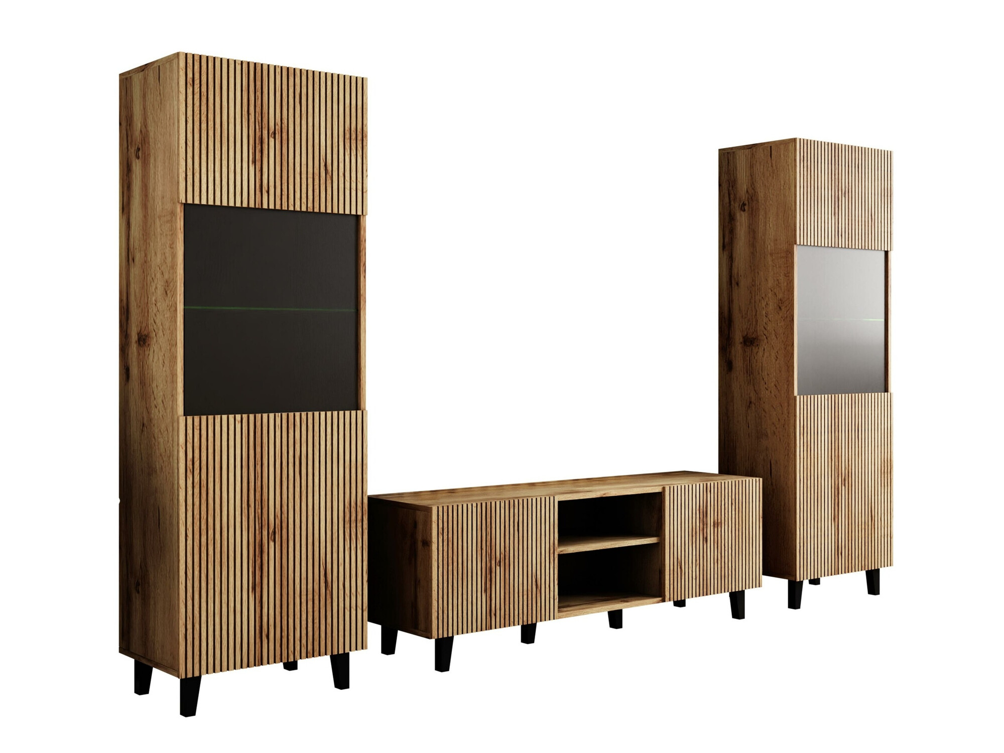 Wohnzimmer-Sets Comes (Wotan Eiche)