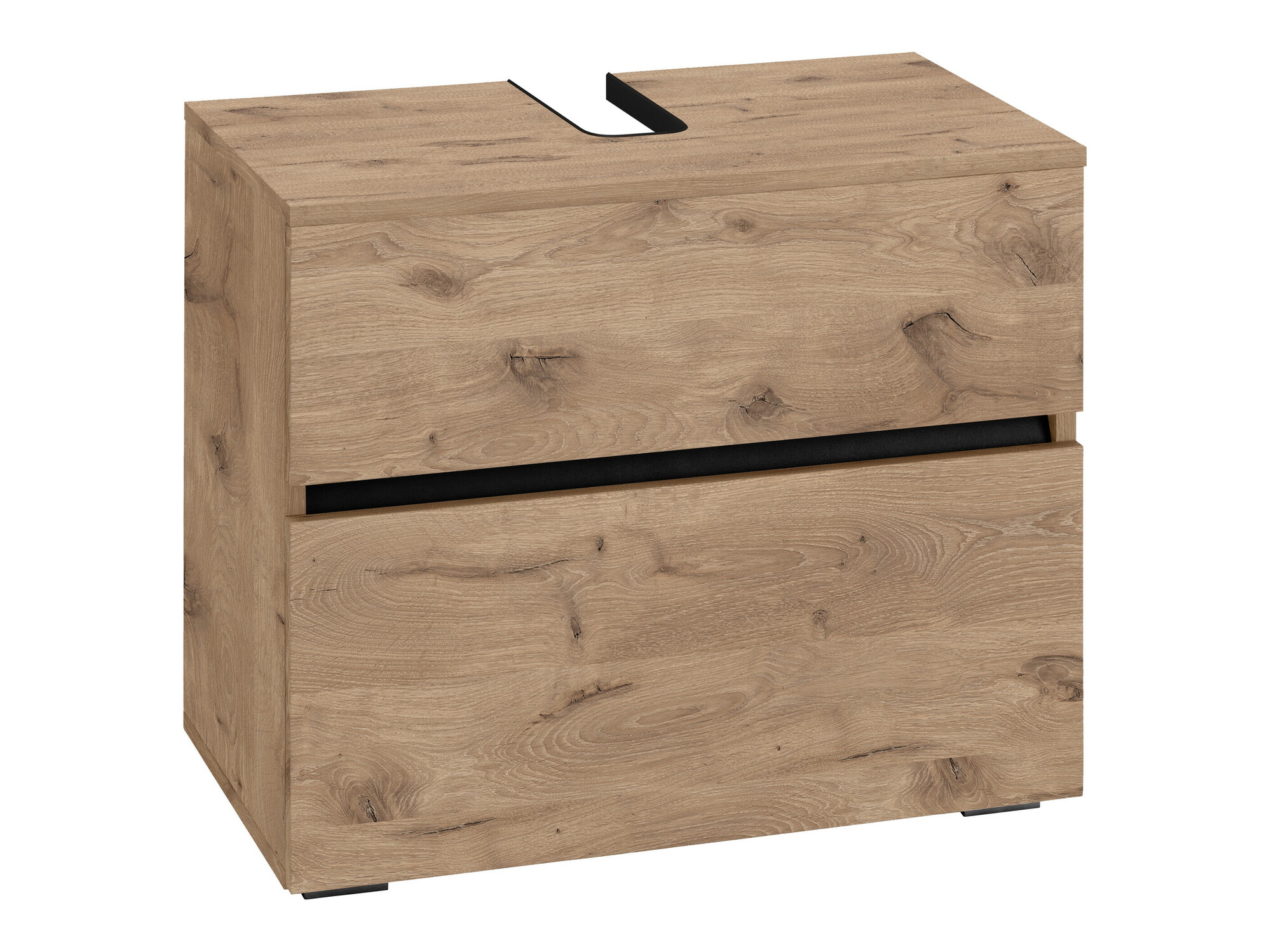 Stehender Badezimmerschrank für ein Waschbecken Soncamu 110 (Eichenholzoptik)