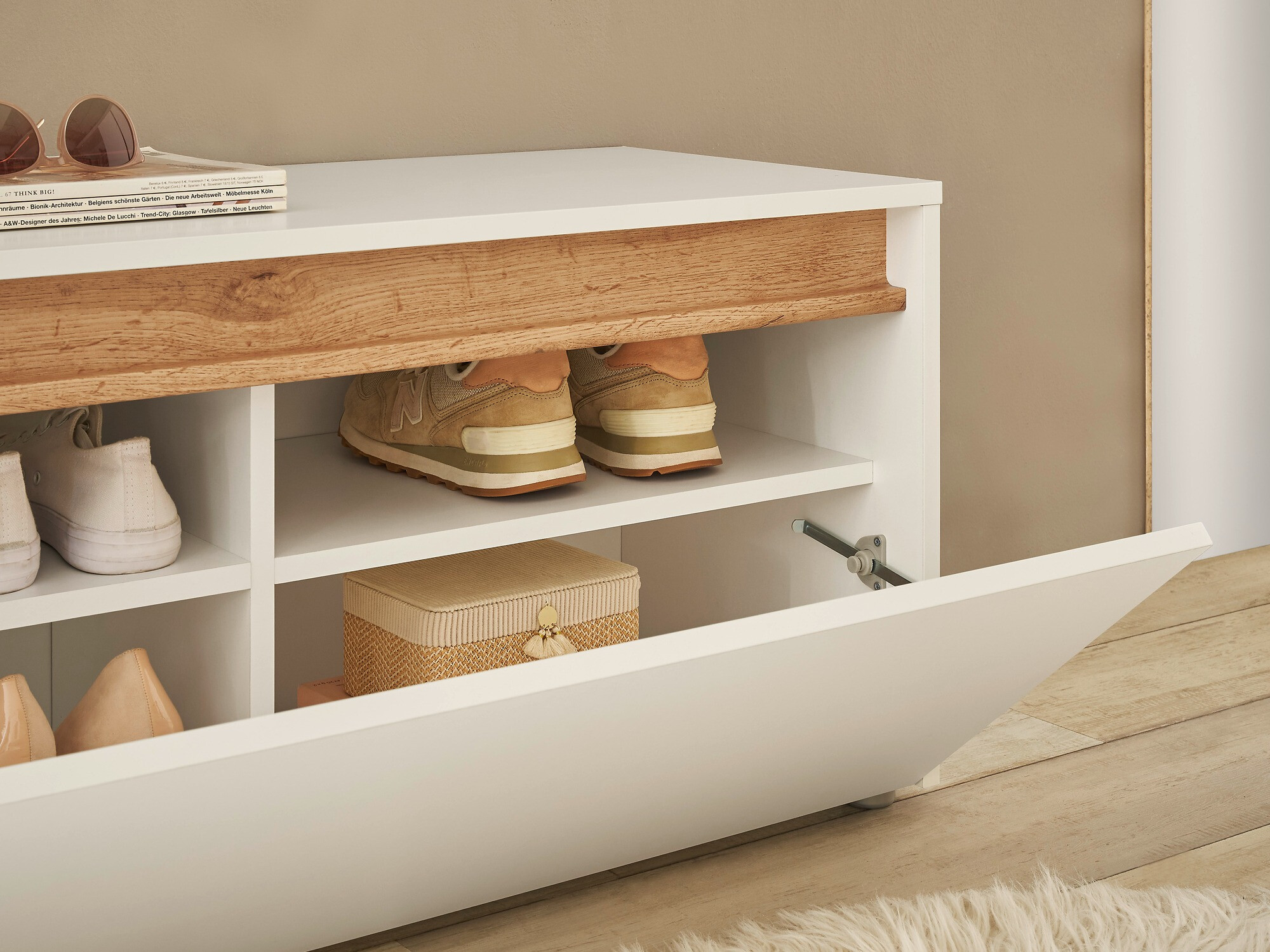 Schuhschrank Elbsori 163 (Weiss)