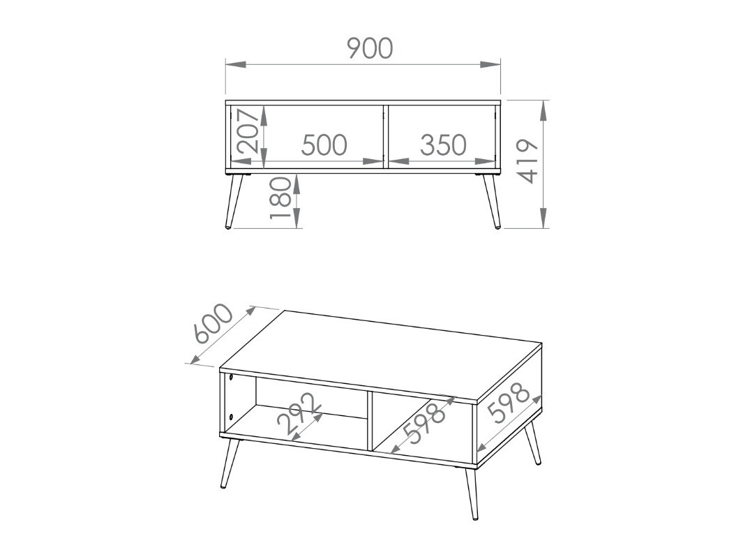 Couchtisch Veslomi 107