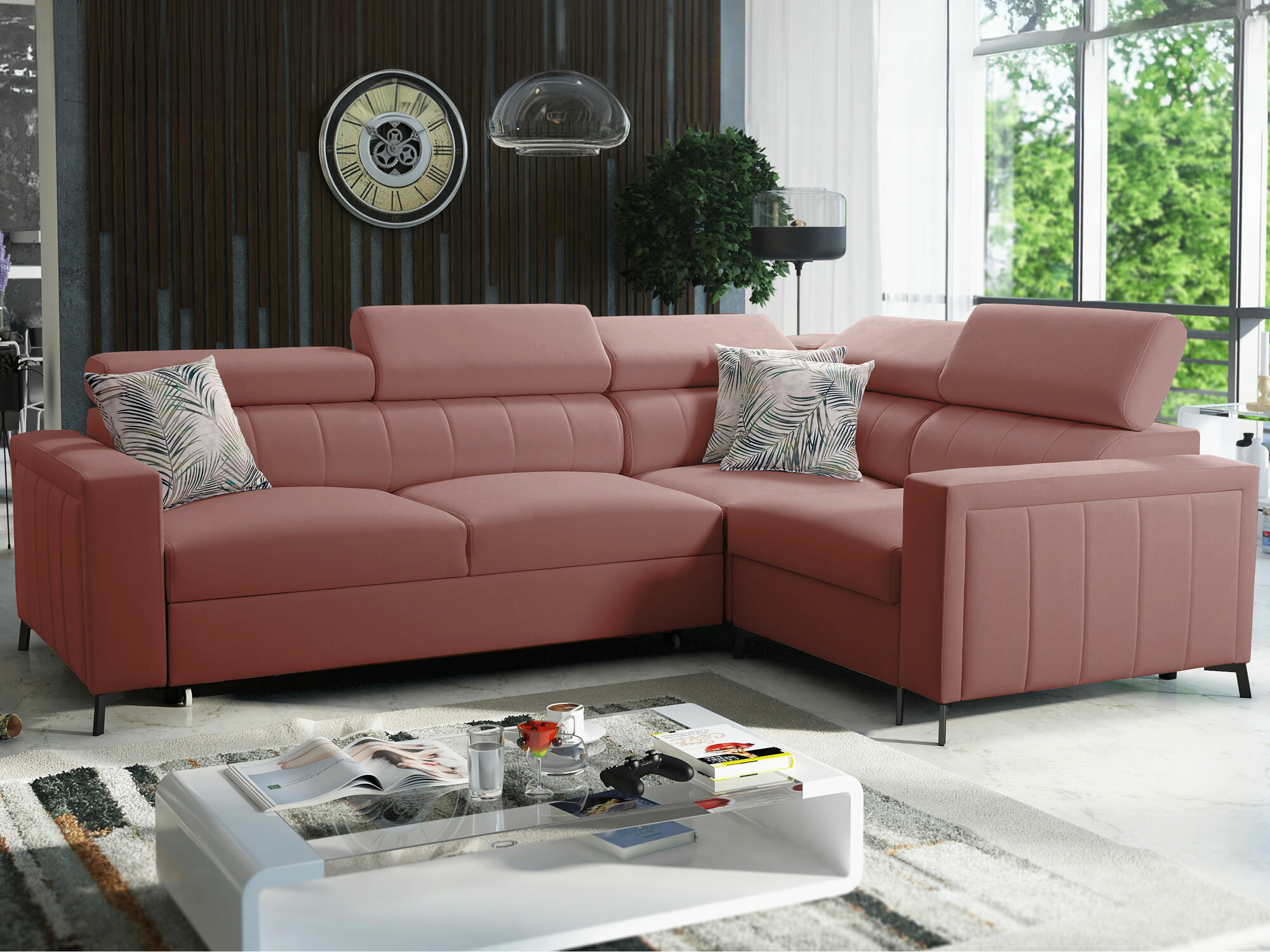 Ecksofa Sarasota 149 (Mono 235 + Botanical 36)