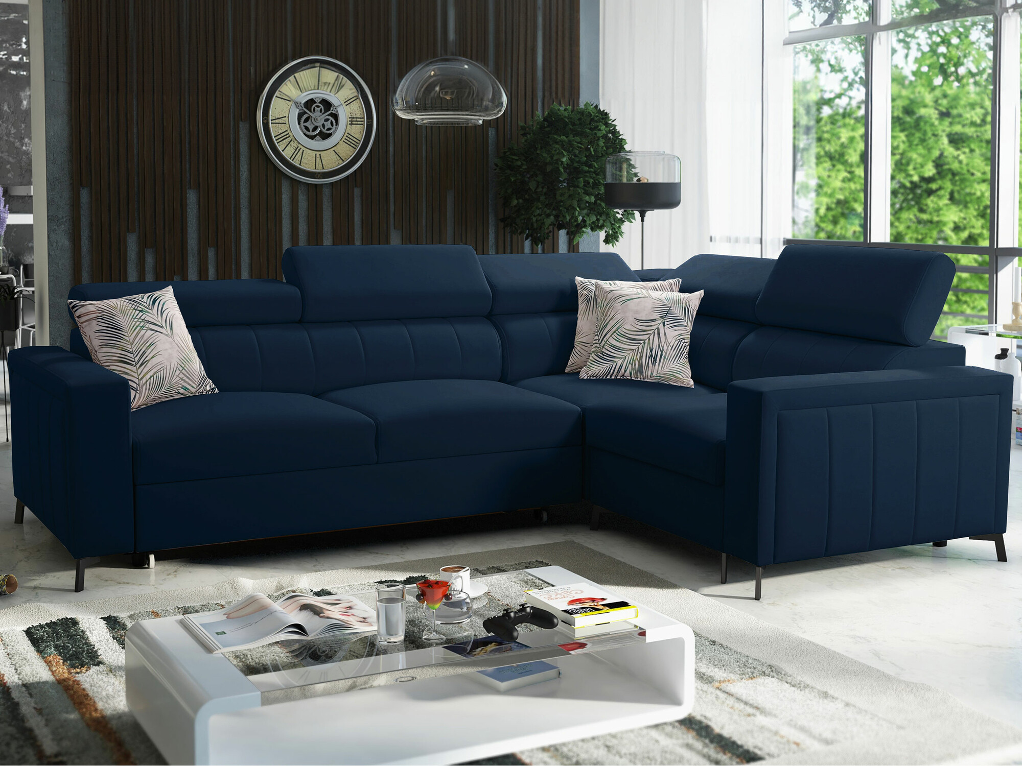 Ecksofa Sarasota 149 (Mono 242 + Botanical 36)