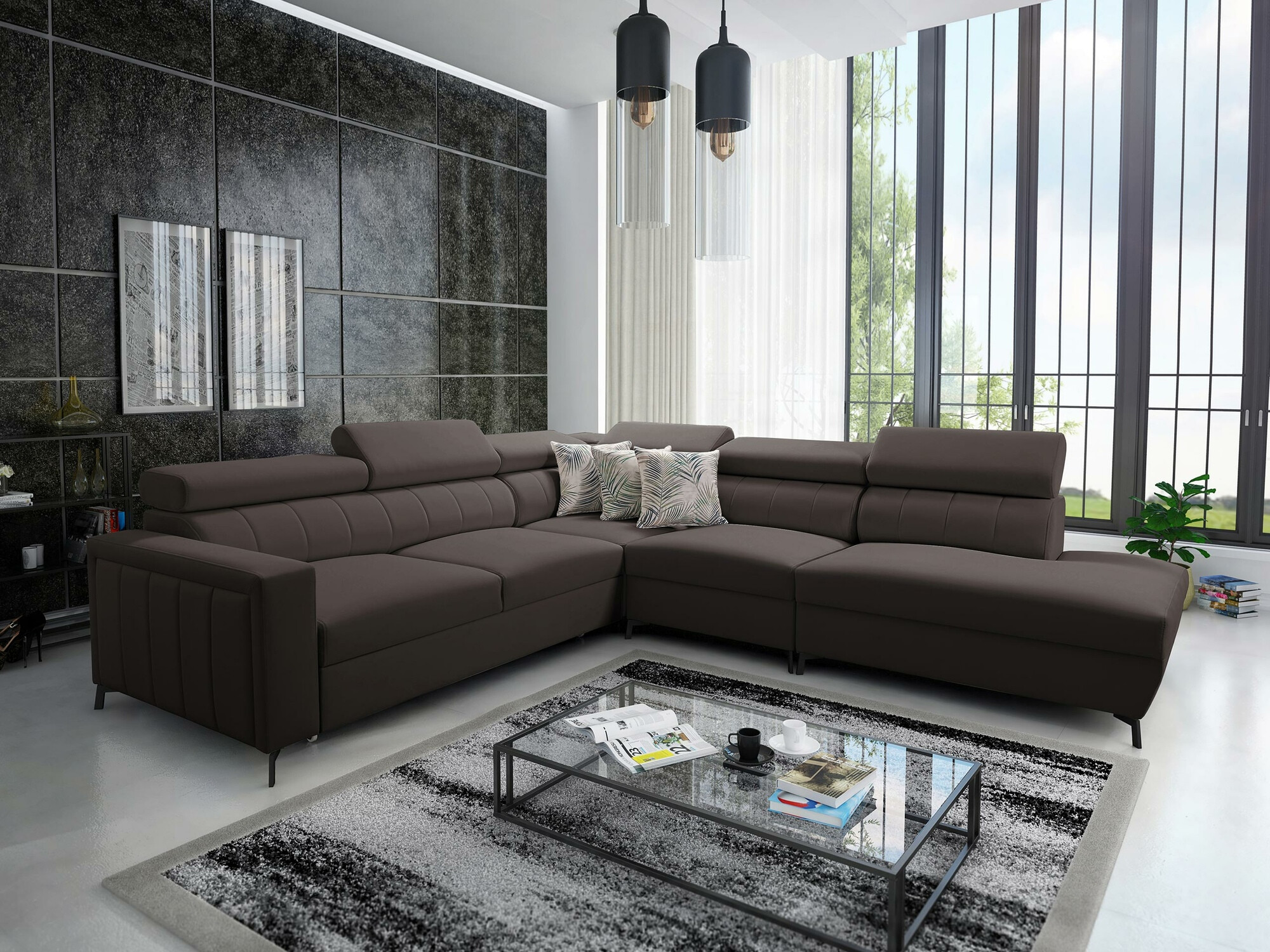 Ecksofa Sarasota 156 (Mono 234 + Botanical 36)