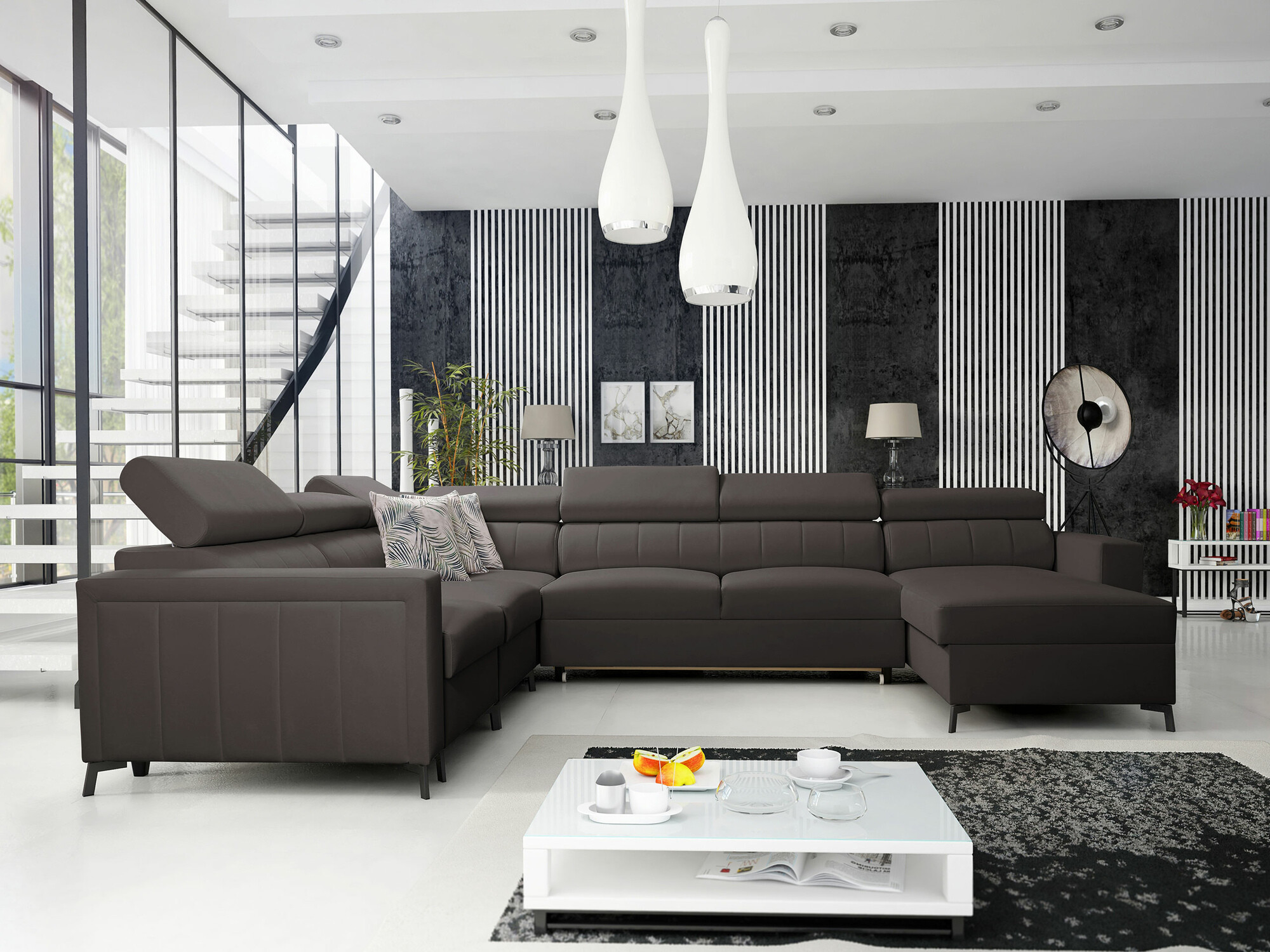 Ecksofa Sarasota 157 (Mono 234 + Botanical 36)