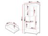 Kleiderschrank Romelbo 145 (Weiss + Eichenholzoptik)