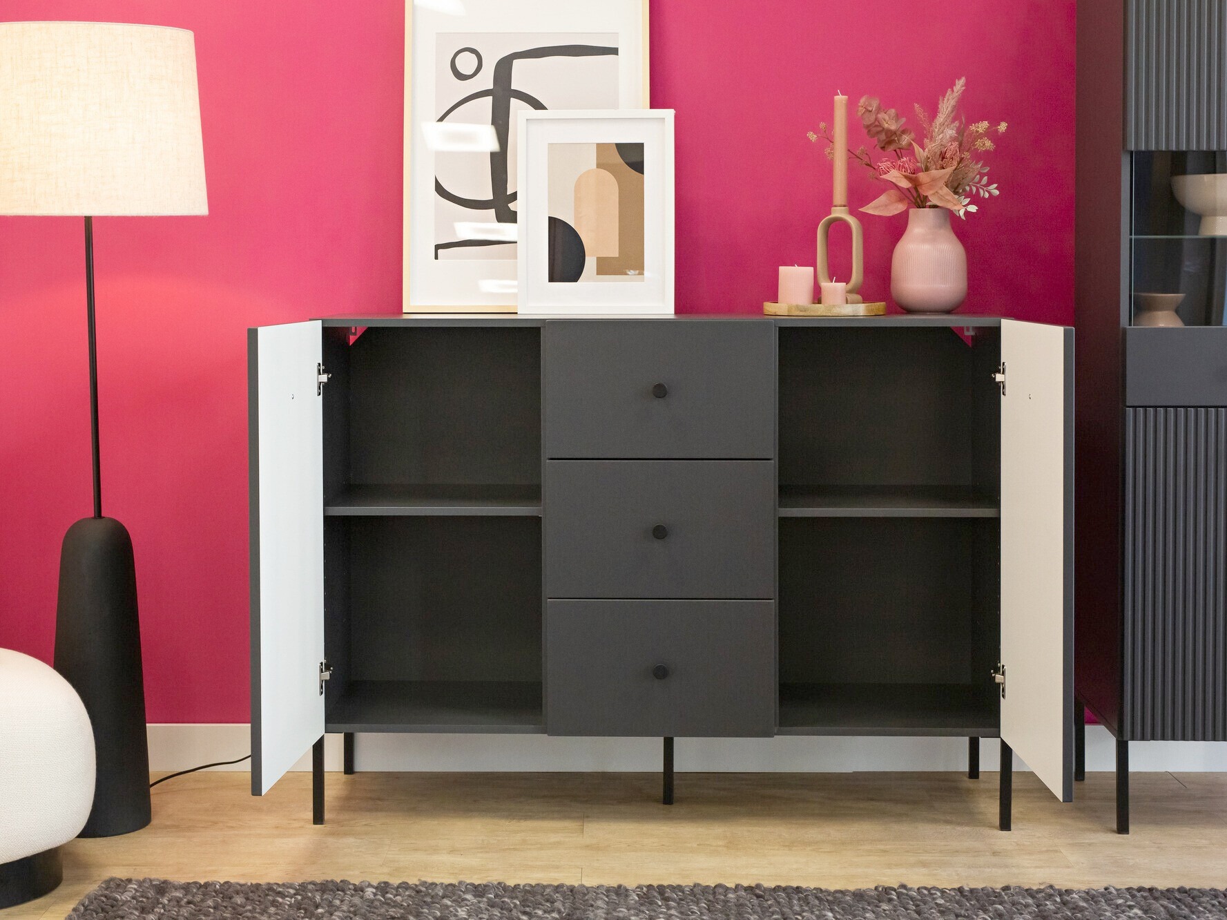 Kommode Etliva 101 (Anthrazit)