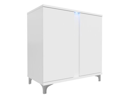 Sideboard Livseri 102 (Weiss + Weiss glänzend)