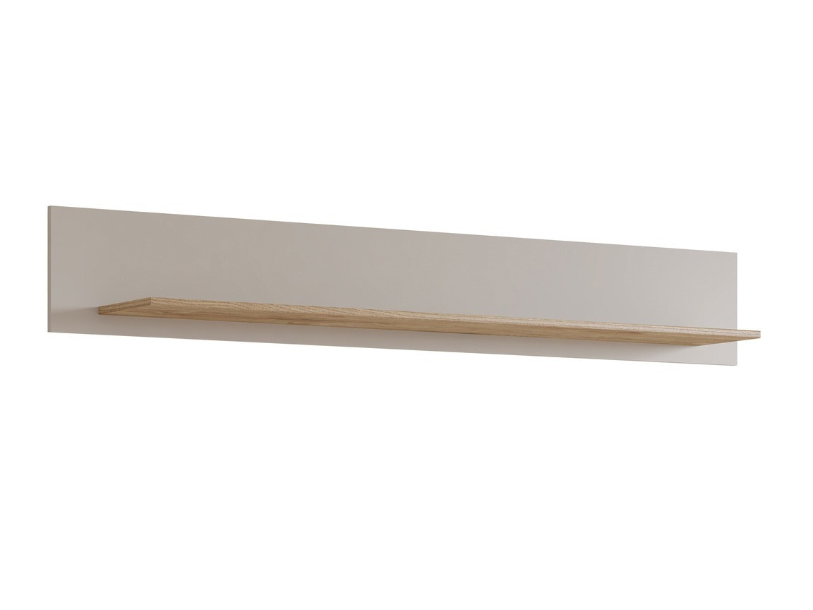 Wandregal Sovera 100 (Goldene Eichenholzoptik + Kaschmir)