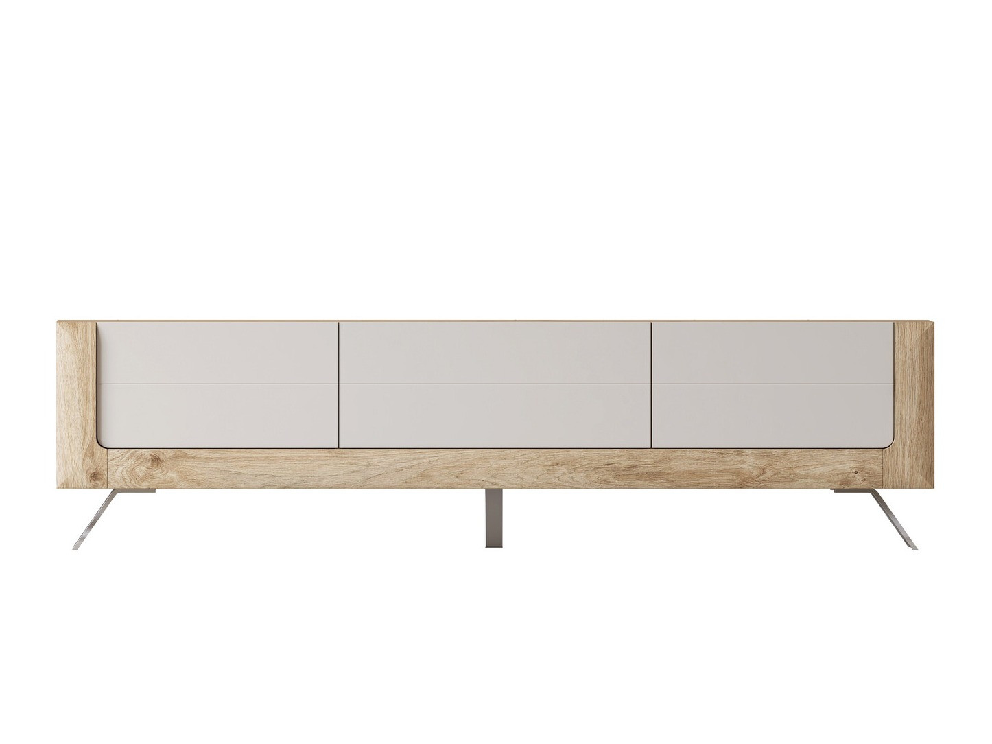 TV-Möbel Sovera 104 (Goldene Eichenholzoptik + Kaschmir)
