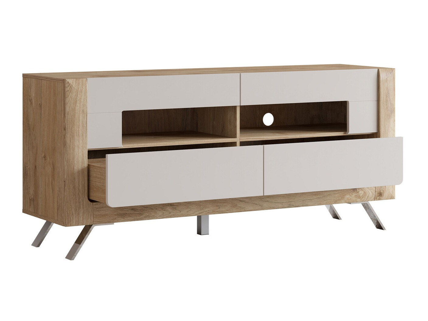 TV-Möbel Sovera 105 (Goldeiche + Kaschmir)