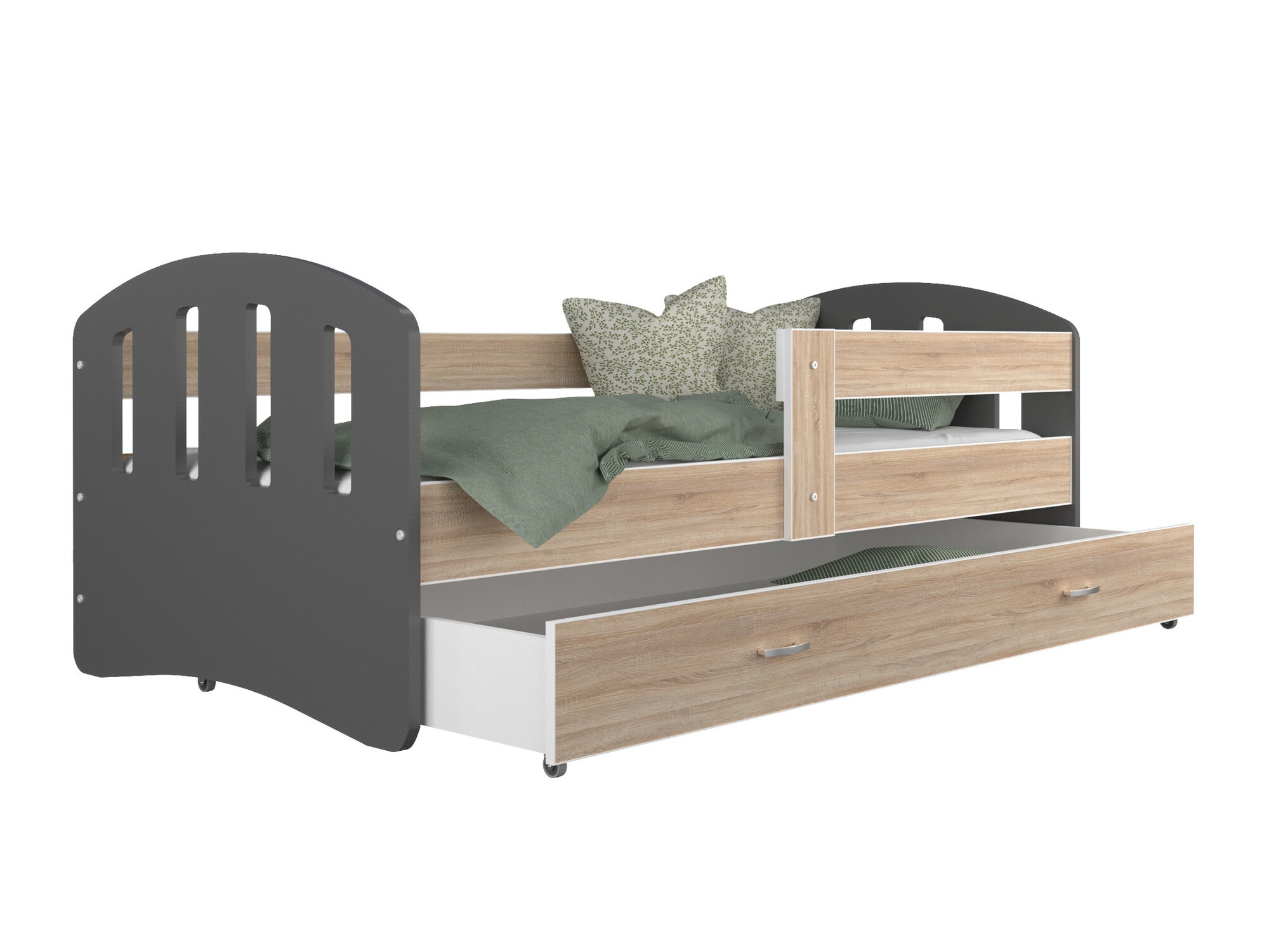 Bett Aurora 133 (Grau)