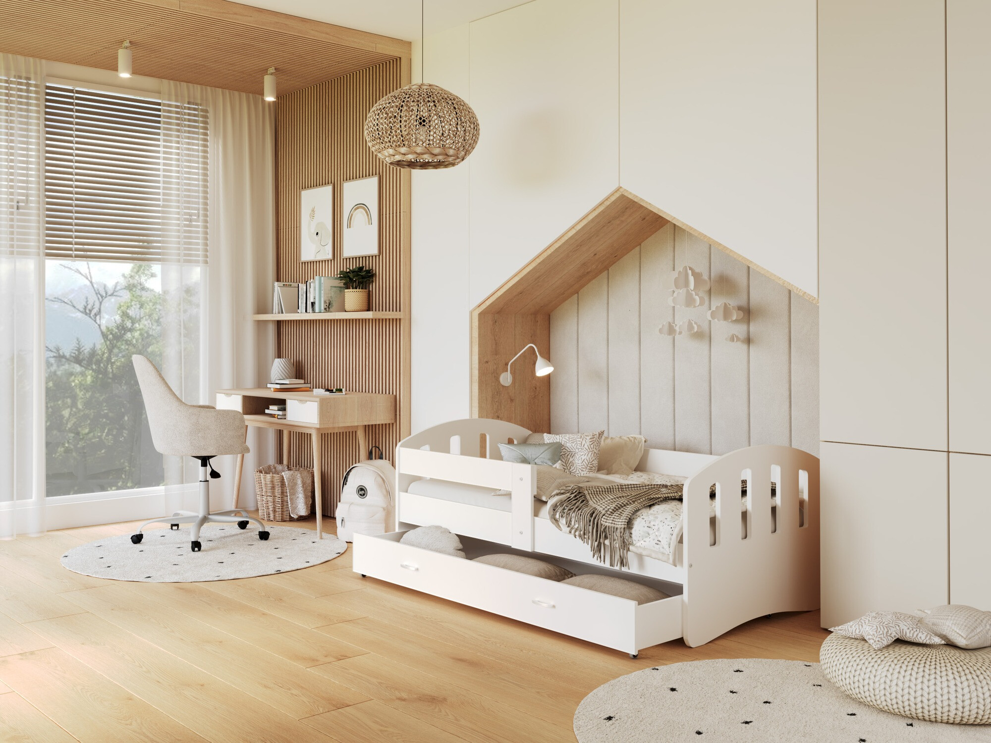 Bett Aurora 133 (Weiss)