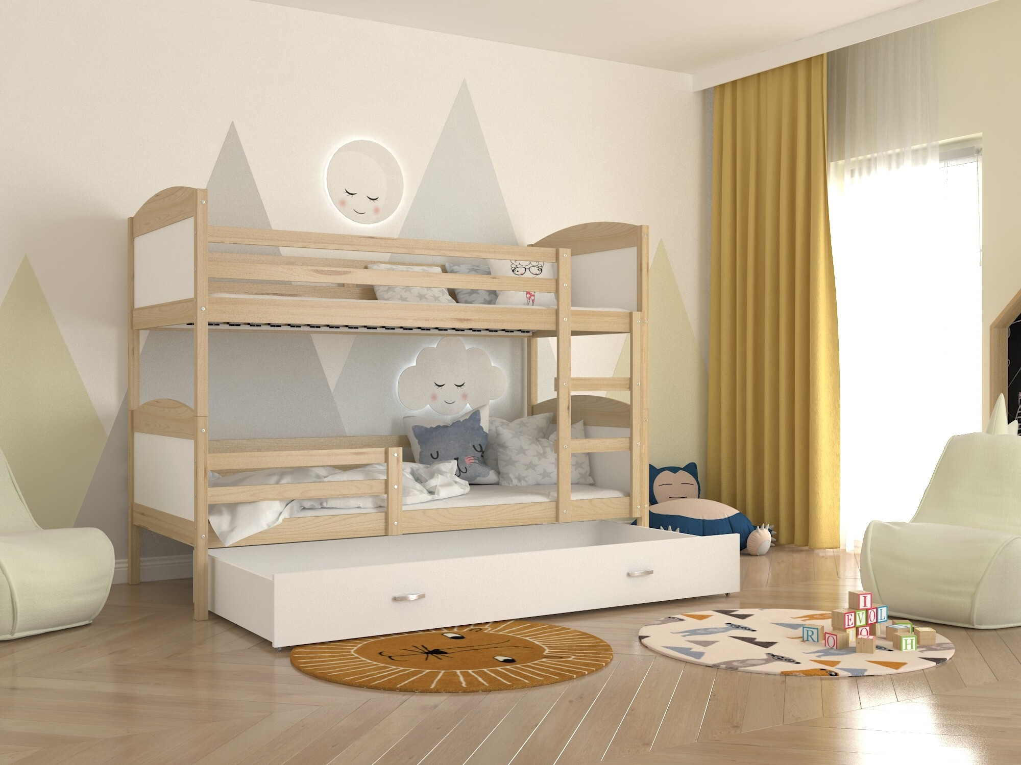 Etagenbett Aurora 103 (Kiefernholzoptik)