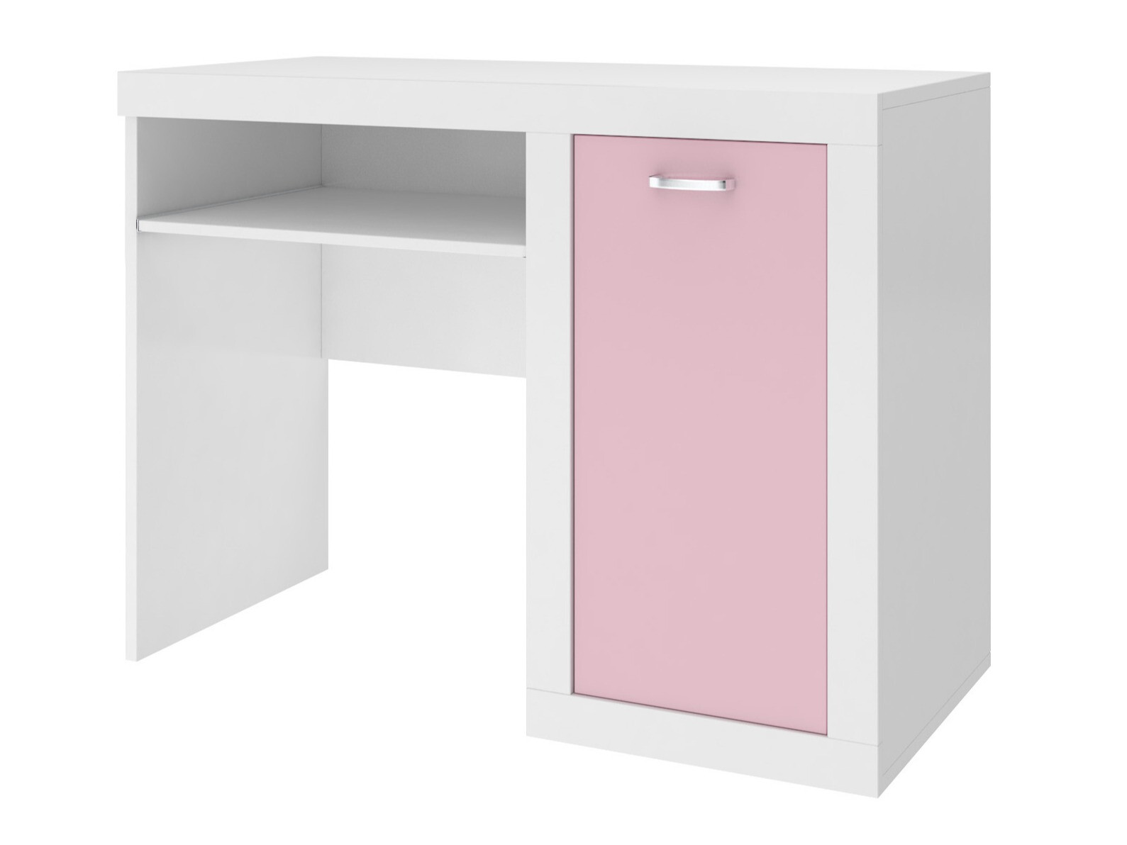 Bürotisch Tentive 102 (Weiss + Rosa)