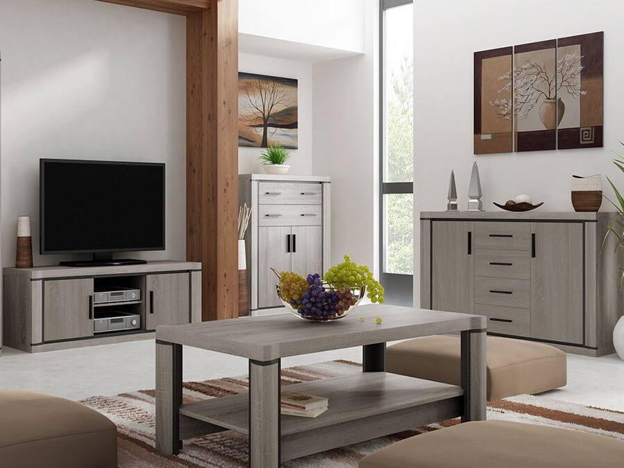 Couchtisch Lorelie 114 (Trüffel eichenholzoptik)