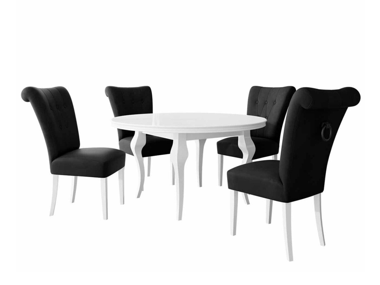 Essgruppe Racine 143 (Weiss + Magic Velvet 2219)
